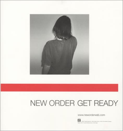 New Order Get Ready - Promotional Display Flat US Promo display
